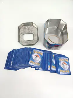 Pokemon TCG Card Bundle Mixed Lot Collectable Cards with Tin Storage Box - Image 3