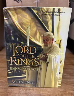 LOTR TCG Ages End Limited Ed Foil Collection Display Six 40-card Decks Sealed - Image 1