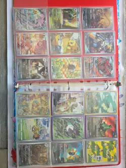 360 Pokemon Card Lot V VMAX EX Full Art Holo Rare GX SR Two Binder Collection - Image 2