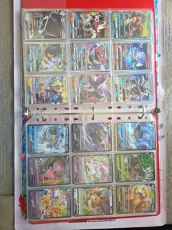 360 Pokemon Card Lot V VMAX EX Full Art Holo Rare GX SR Two Binder Collection - Image 5