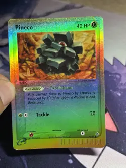 Pineco 71/97 Reverse Holo EX Dragon Pokemon Card MP - Image 3