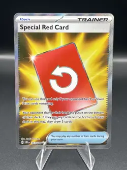 Pokemon Special Red Card Trainer-Item 113/108 (English) Full Art, pack pulled - Image 1