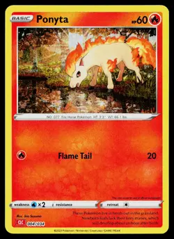 Ponyta 004/034 Trading Card Game Classic Classic Collection - Image 1