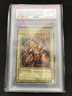 Yu-Gi-Oh! Egyptian God Cards GBI PSA 8 Set Ultra Rare Promo - Image 3