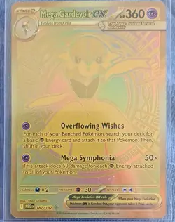 Pokemon TCG 5-Card Lot Foil Full Art: Mega Gardevoir EX, Mew ex, Zoroark - Image 1