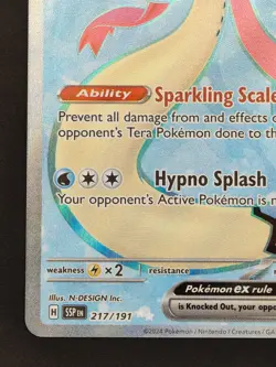 Pokemon TCG Milotic EX Ultra Rare Holo Card 217/191 Sv08: Surging Sparks Mint - Image 4