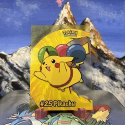 Pikachu - #25 2000 Topps Pokemon TV Animation - Clear Card LP+ - Image 1