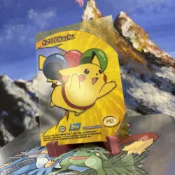 Pikachu - #25 2000 Topps Pokemon TV Animation - Clear Card LP+ - Image 3