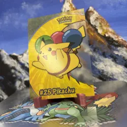 Pikachu - #25 2000 Topps Pokemon TV Animation - Clear Card LP+ - Image 5