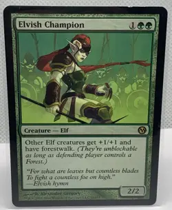 MTG Elvish Champion #60 Duels of the Planeswalkers LP - Image 1
