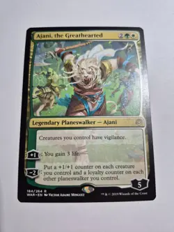 Magic the Gathering MTG - Ajani the Greathearted - War of the Spark WAR - NM - Image 1