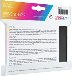 GAMEGENIC PRIME SLEEVES 100-PACK BLACK - Image 2