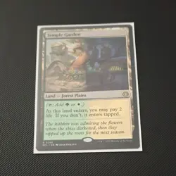 Magic The Gathering - Temple Garden Land Regular English 2020 #0268 - Image 1