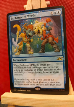 Exchange of Words (Galaxy Foil) - Unfinity - Rare - NM - MTG - Image 1