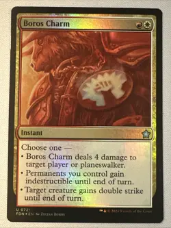 MTG / Boros Charm / FDN / #721 / FOIL / Uncommon / NM - Image 1