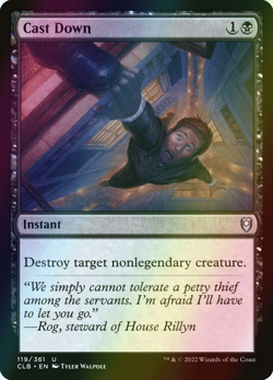 MTG Cast Down Foil ** Commander Legends: Battle for Baldur's Gate ** English - Image 1
