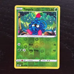 Tangela 004/159 Pokemon Crown Zenith Sword & Shield Reverse Holo Common NM - Image 1
