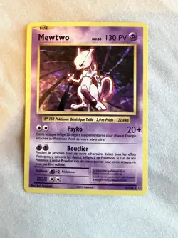 Mewtwo Reverse Holo 51/108 XY Evolutions Carte Pokemon FR 2016 - Image 1
