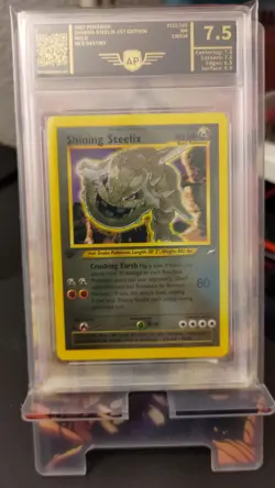Carte Pokemon Shining Steelix 112/105 1st edition Neo Destiny [AP Grading 7.5] - Image 1