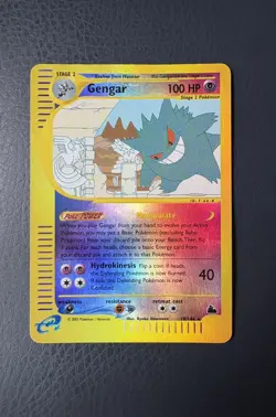 POKEMON GENGAR 10/144 (SK 10) REVERSE ENG SKYRIDGE CHASE RARE - Image 1