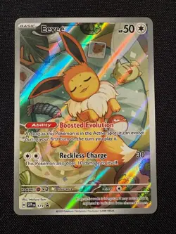Eevee SVP 173 Full Art Black Star Promo Pokemon S&V Prismatic Evolutions - Image 1