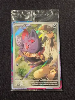 N's Zorua SVP 189 Full Art Black Star Promo Pokemon S&V Journey Together Sealed - Image 1