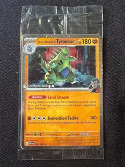 Team Rockets Tyranitar 096/182 Pokemon Center Stamped Destined Rivals Sealed - Image 1