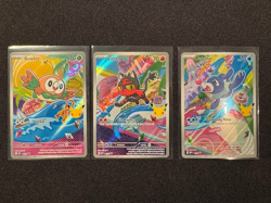 Pokemon First Partner Illustration Collection Set of 3 Rowlet Litten Popplio - Image 1