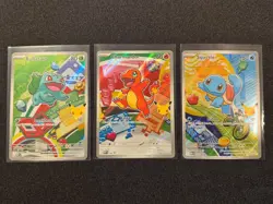 Pokemon First Partner Illustration Collection Kanto Set of 3 MEP 037, 038 & 039 - Image 1