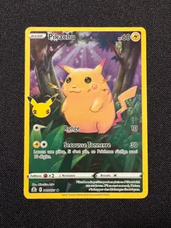 Pokemon Pikachu Full Art - Celebrations - 005/025 Moderate Play - Image 1