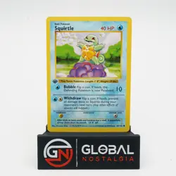 Squirtle #63 1st Edition Base Set Shadowless Pokemon 1999 NM- - Image 1
