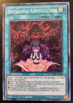 Reptilianne Ramifications BODE-EN060 1st Ed Super Rare Burst Of Destiny Yu-Gi-Oh - Image 1