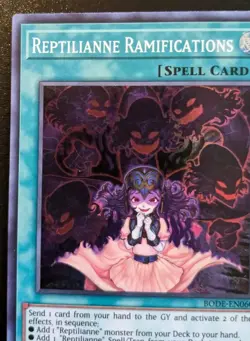 Reptilianne Ramifications BODE-EN060 1st Ed Super Rare Burst Of Destiny Yu-Gi-Oh - Image 2