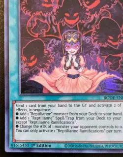 Reptilianne Ramifications BODE-EN060 1st Ed Super Rare Burst Of Destiny Yu-Gi-Oh - Image 4