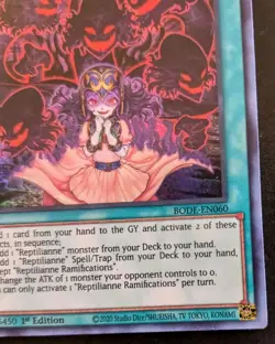 Reptilianne Ramifications BODE-EN060 1st Ed Super Rare Burst Of Destiny Yu-Gi-Oh - Image 5