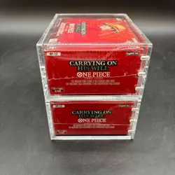 Lot (2) One Piece OP-13 Carrying On His Will Booster Box Sealed EN w/ Acrylic - Image 3