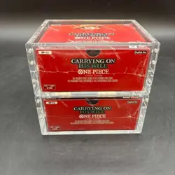 Lot (2) One Piece OP-13 Carrying On His Will Booster Box Sealed EN w/ Acrylic - Image 4