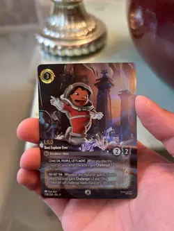 Disney Lorcana Lilo-Best Explorer Ever Enchanted Foil Card 238/204 English - Image 1