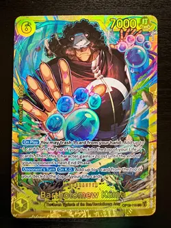 Bartholomew Kuma SEC - OP12-119 - NM Raw - One Piece TCG Card - Image 1