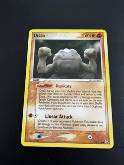 Pokemon TCG EX Delta Ditto (Geodude) Regular Common Card 62/113 LP - Image 1