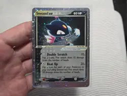 Sneasel ex 103/109 Ruby and Sapphire Holo SWIRL Vintage-Mid Era Pokemon Card - Image 1