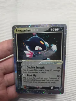 Sneasel ex 103/109 Ruby and Sapphire Holo SWIRL Vintage-Mid Era Pokemon Card - Image 5