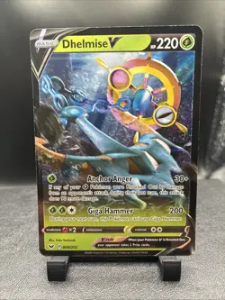 Dhelmise V 009/202 Sword & Shield Base Set Ultra Rare Holo Pokemon TCG Card 2020 - Image 1