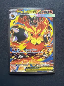 Mega Emboar ex 273/217 ME Ascended Heroes Special Illustration Rare Pokemon Card - Image 1