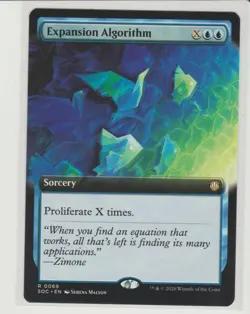 Expansion Algorithm - Extended Art Rare MtG Card SOC 69 Commander - Image 1