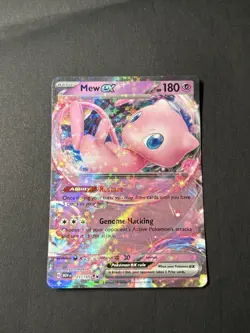 Pokemon TCG Mew EX 151/165 Scarlet Violet Double Rare Card - Image 1