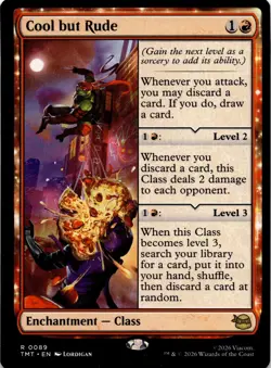 Cool but Rude MTG Teenage Mutant Ninja Turtles Rare NM Pck Fresh - Image 2