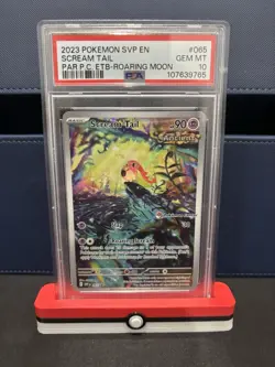 2023 POKEMON PROMO 065 SCREAM TAIL PARADOX RIFT POKEMON CENTER PSA 10 GEM MINT - Image 1