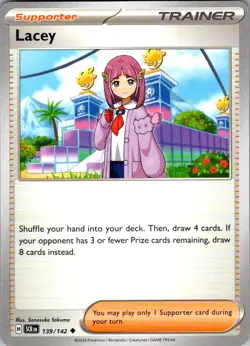 Lacey Stellar Crown 139/142 Uncommon Pokemon Near Mint - Image 1