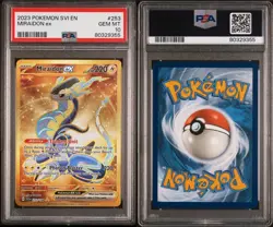 Gold Miraidon ex 253/198 Scarlet Violet Pokemon PSA 10 Gem Mint (g) - Image 1